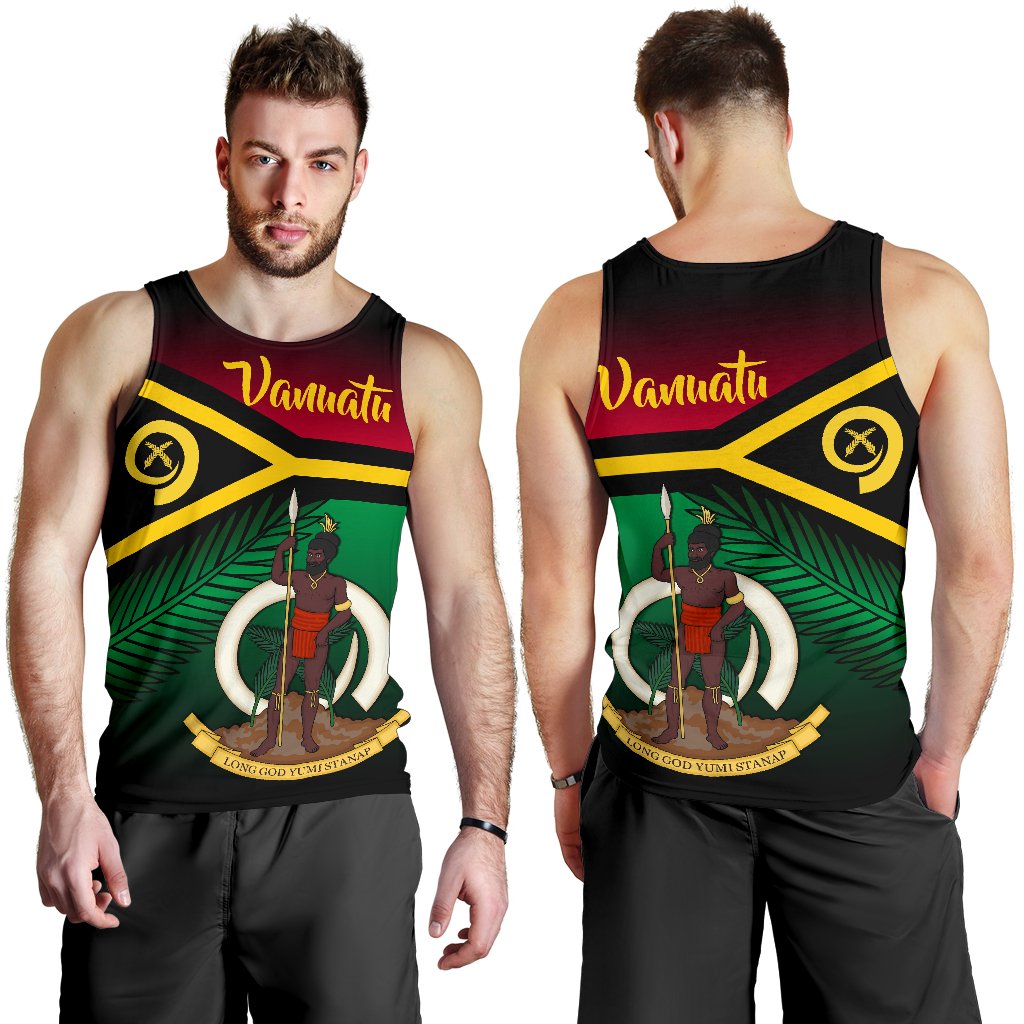 Vanuatu Rugby Men Tank Top Proud Vibes - Vibe Hoodie Shop