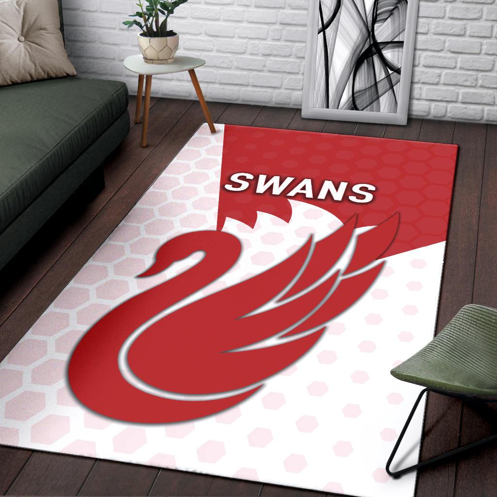 Sydney Area Rug Swans - Vibe Hoodie Shop