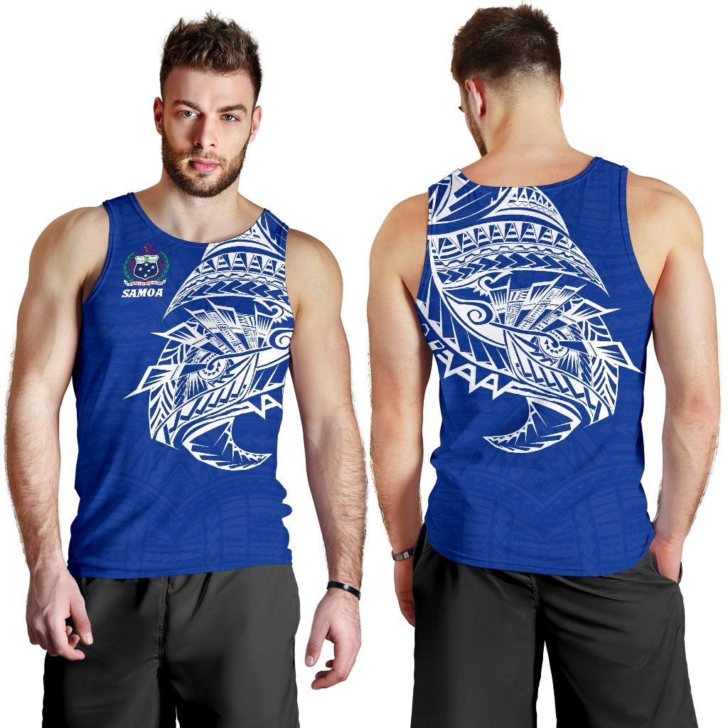 Samoa Tattoo Rugby Style Men's Tank Top - Vibe Hoodie Shop