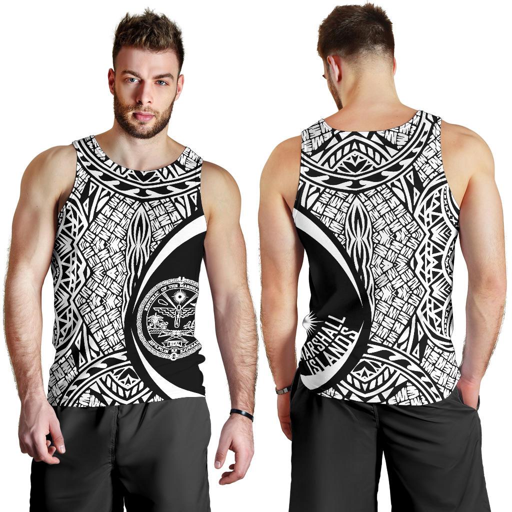 Marshall Islands Polynesian Tank Top - Circle Style 03 - Vibe Hoodie Shop