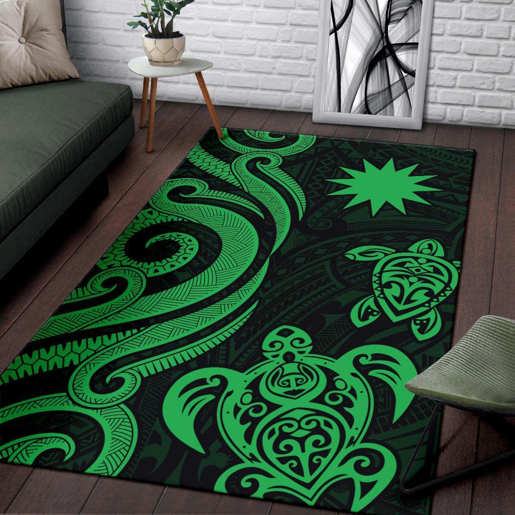 Nauru Area Rug - Green Tentacle Turtle - Vibe Hoodie Shop