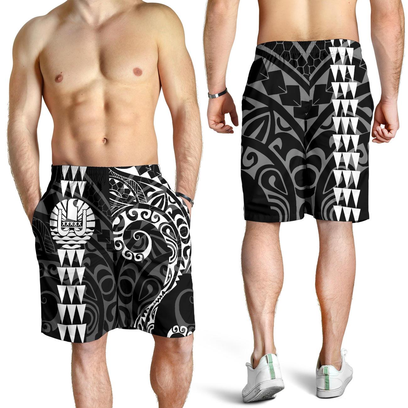 Tahiti Polynesian Men's Short 02 - Vibe Hoodie Shop