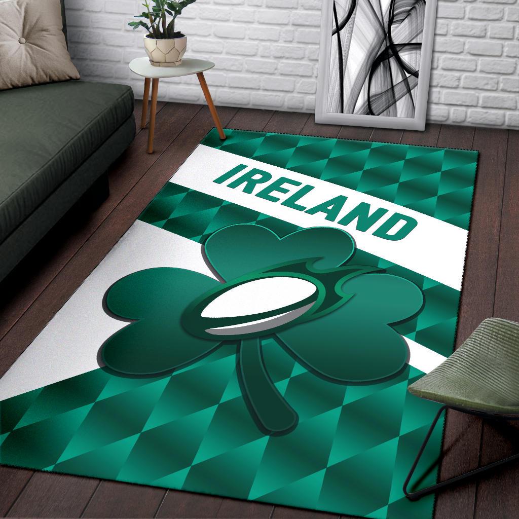 Ireland Rugby Area Rug Sporty Style - Vibe Hoodie Shop