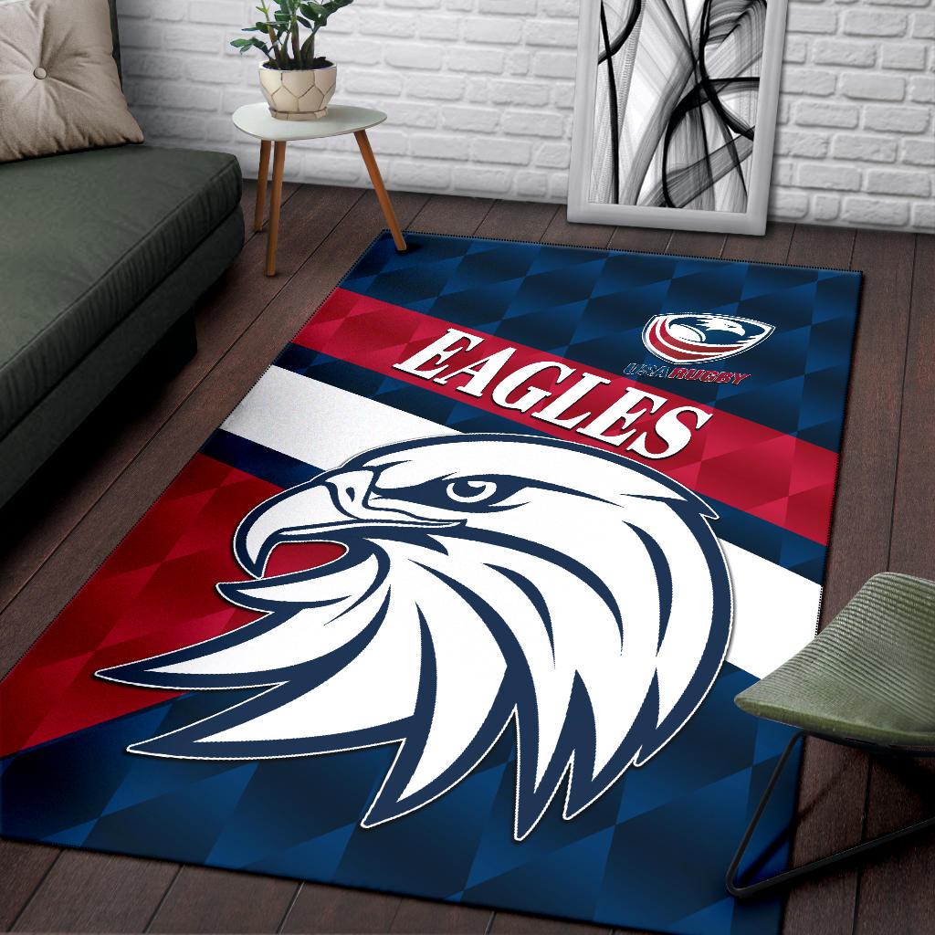 USA Rugby Area Rug Eagles Sporty Style - Vibe Hoodie Shop