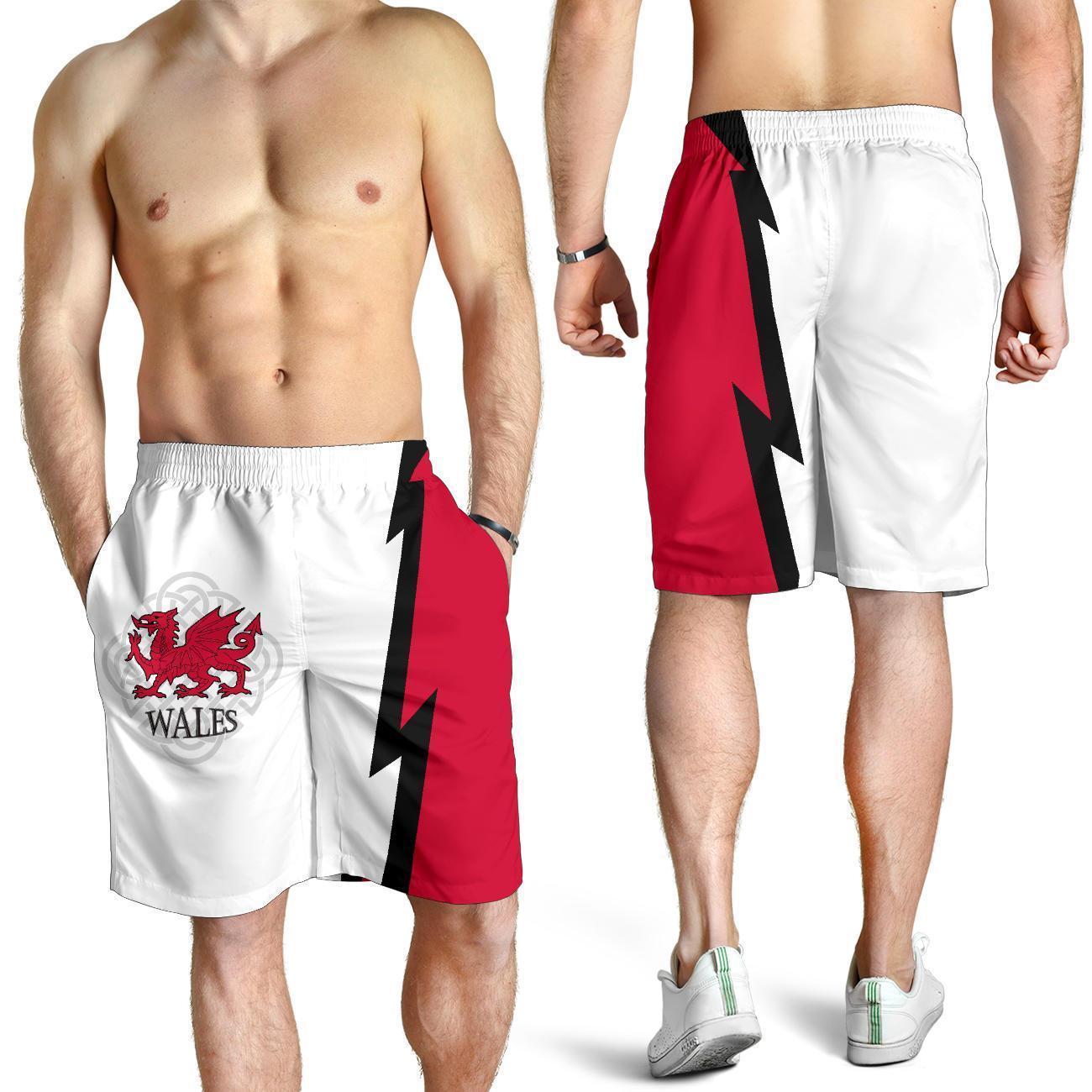 Wales Celtic All Over Print Men's Shorts - Cymru - Vibe Hoodie Shop