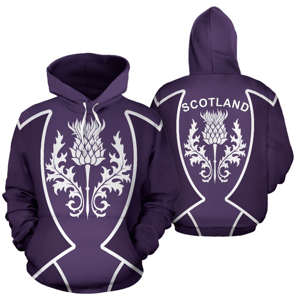 Scotland Hoodie Thistle Purple Sport Style - Vibe Hoodie Shop