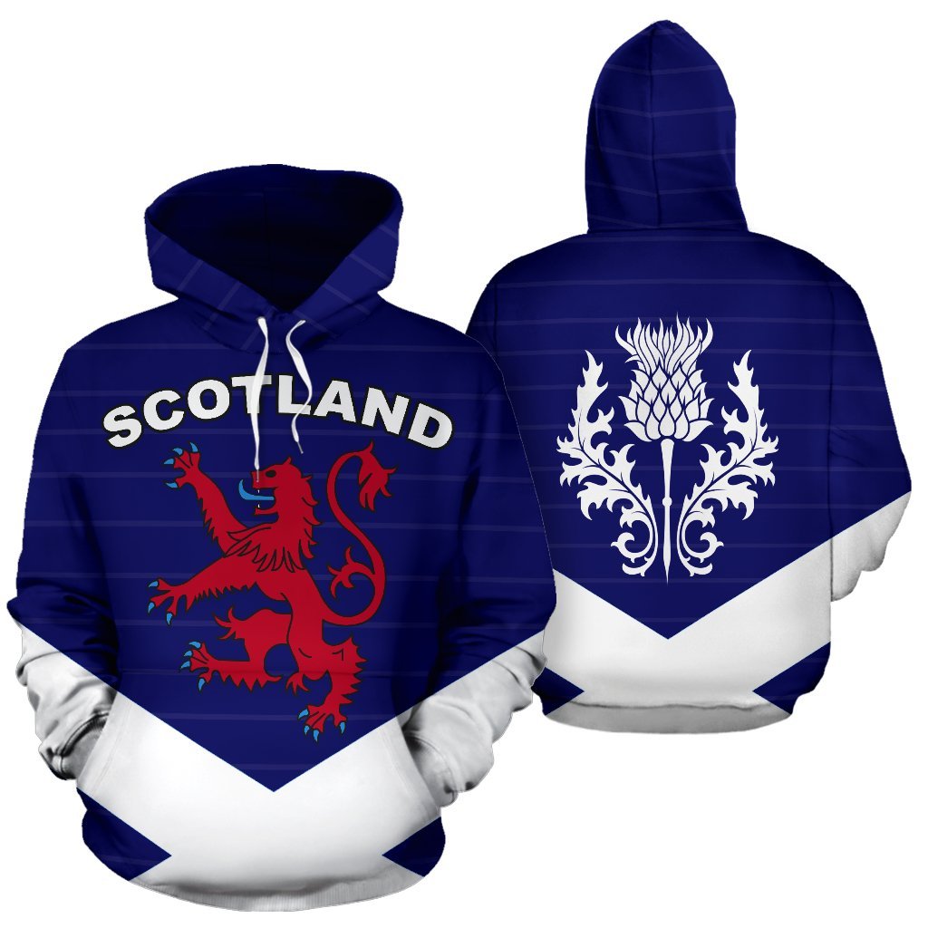 Scotland Hoodie Thistle And Lion - Vibe Hoodie Shop