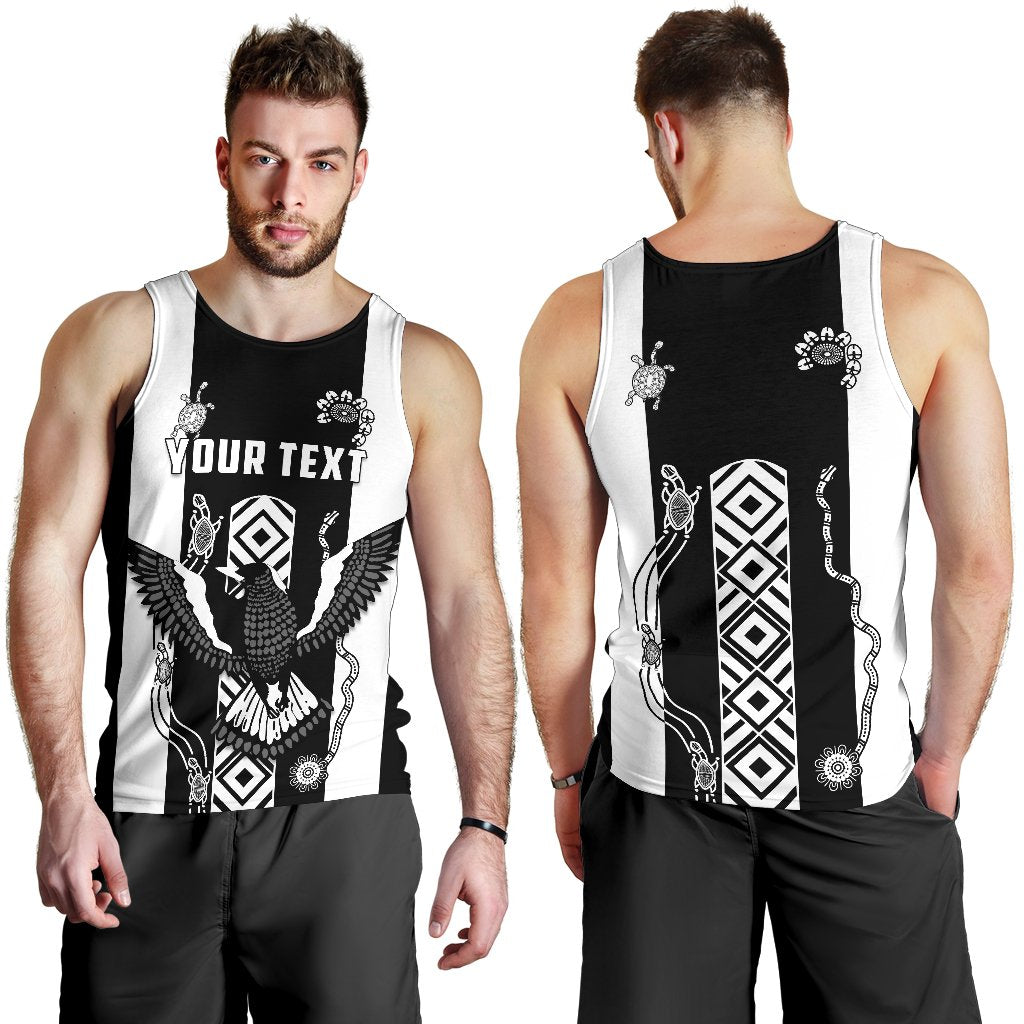 (Custom Personalised) Pies Indigenous Men's Tank Top Collingwood - Vibe Hoodie Shop