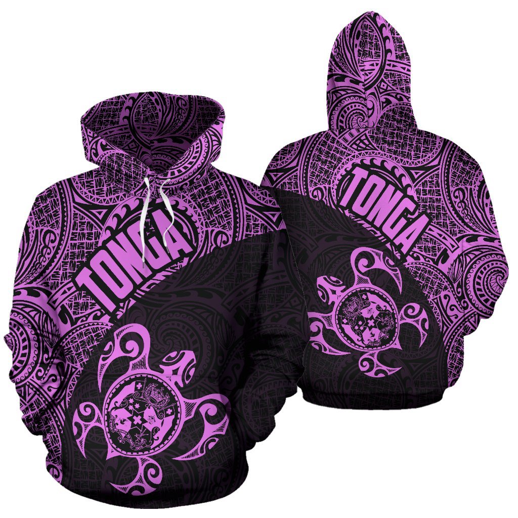 Hoodie Tonga Coat Of Arms Turtle Polynesian Pattern 05 - Vibe Hoodie Shop