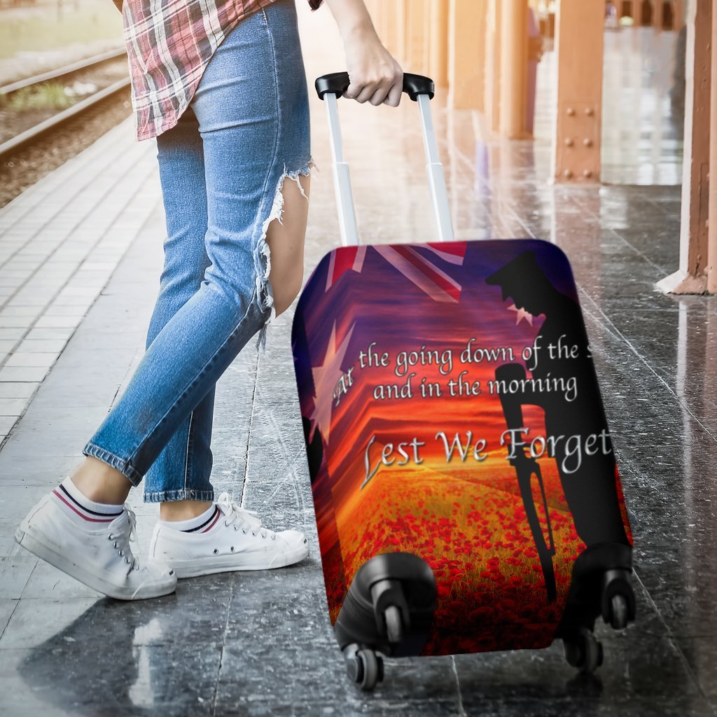 ANZAC Day 2021 Luggage Covers - Lest We Forget Ver02 - Vibe Hoodie Shop