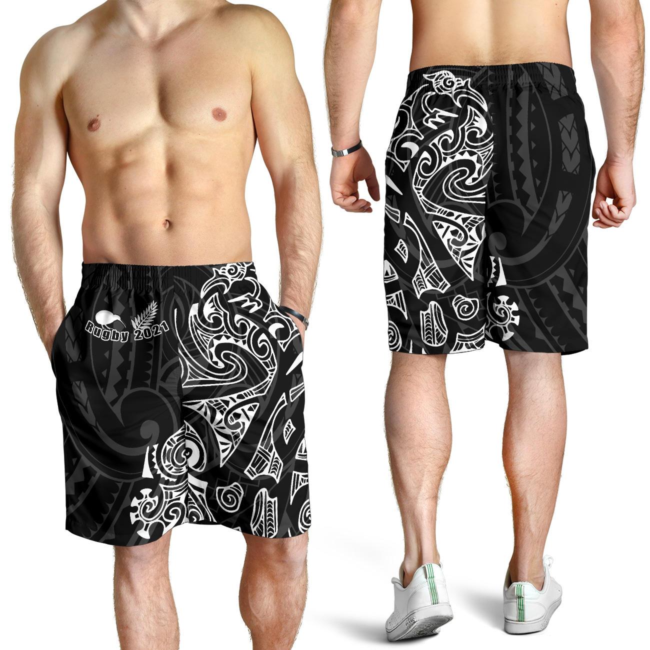 Aotearoa Super Rugby Men Shorts Maori Kiwi - Vibe Hoodie Shop