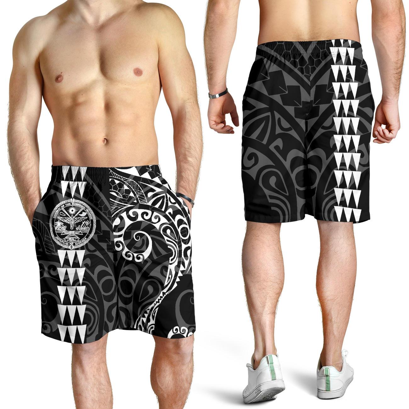 Marshall Islands Polynesian Men's Shorts 02 - Vibe Hoodie Shop