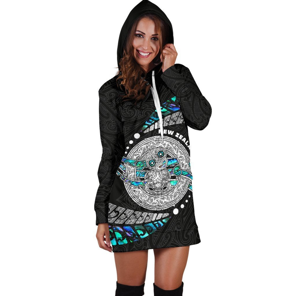 Maori New Zealand Women's Hoodie Dress Hei Tiki Sport Style - Vibe Hoodie Shop