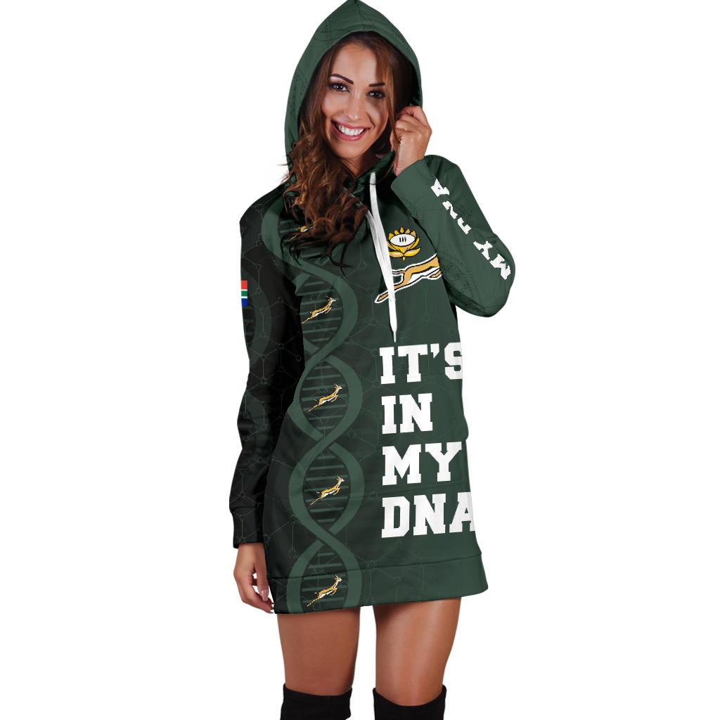 South Africa Springboks Dna Hoodie Dress - Vibe Hoodie Shop