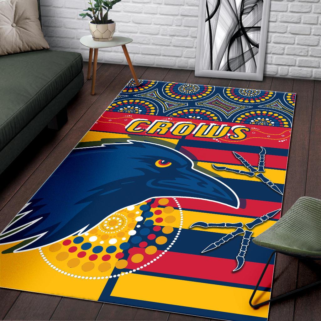 Adelaide Area Rug Indigenous Crows - Vibe Hoodie Shop