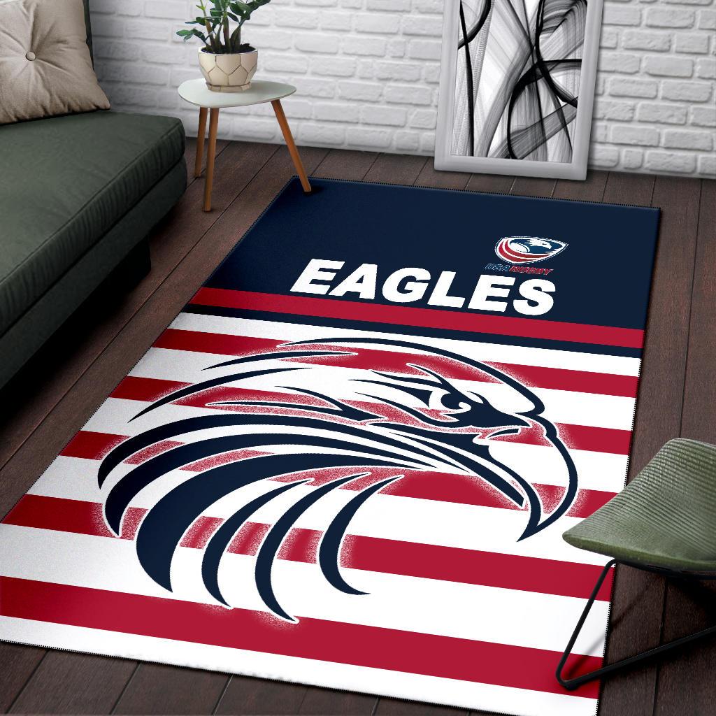 USA Rugby Area Rug Eagles Simple Style - Navy - Vibe Hoodie Shop