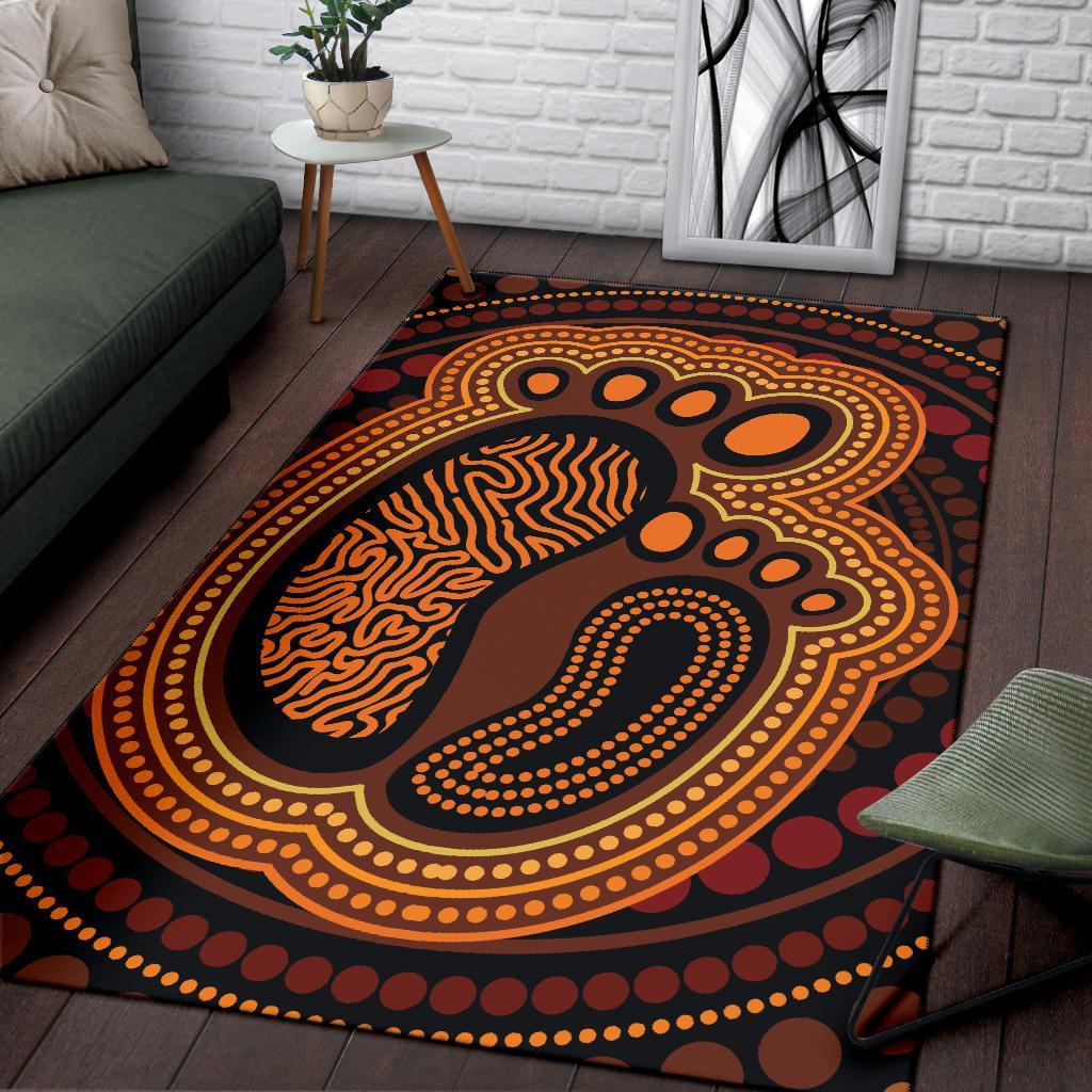 Aboriginal Area Rug - Aboriginal FootPrint - Vibe Hoodie Shop