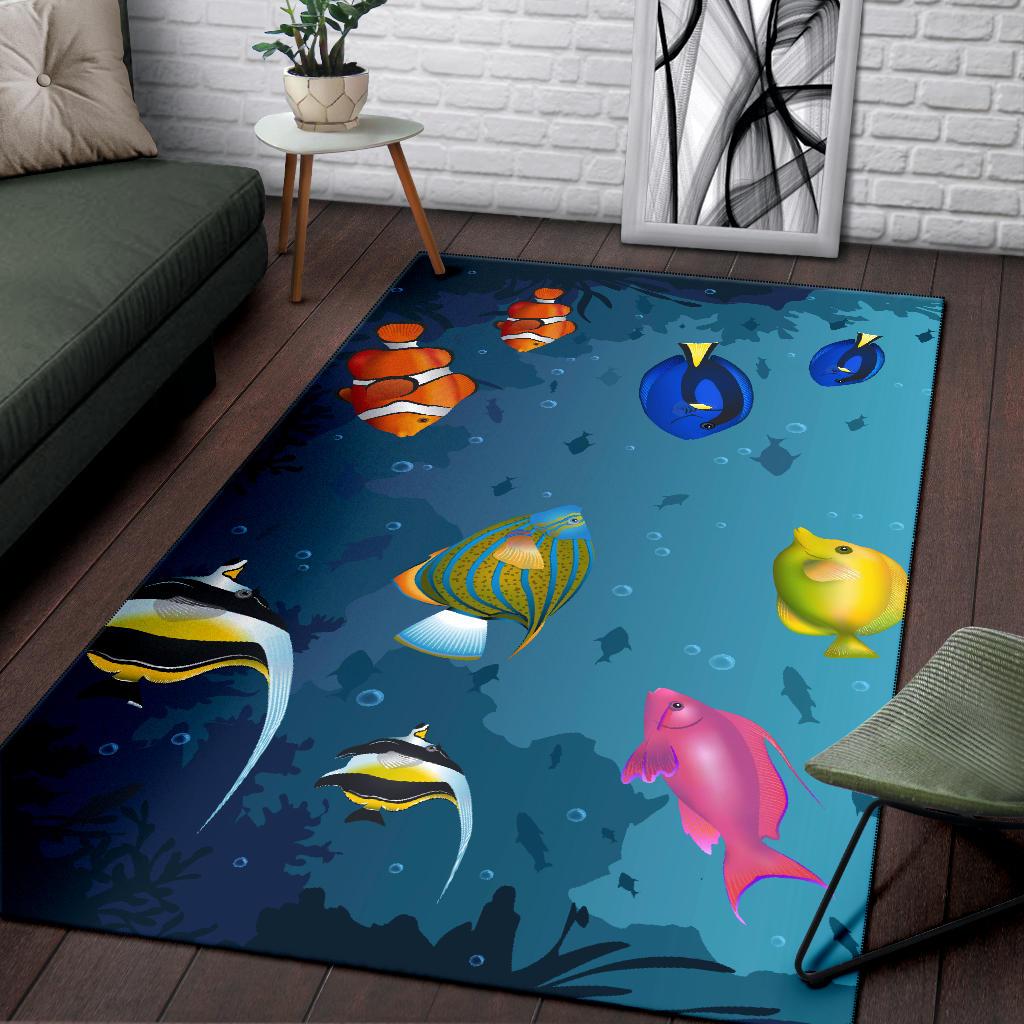 Australia Area Rug - Fish Rug Ocean Finding Nemo - Vibe Hoodie Shop