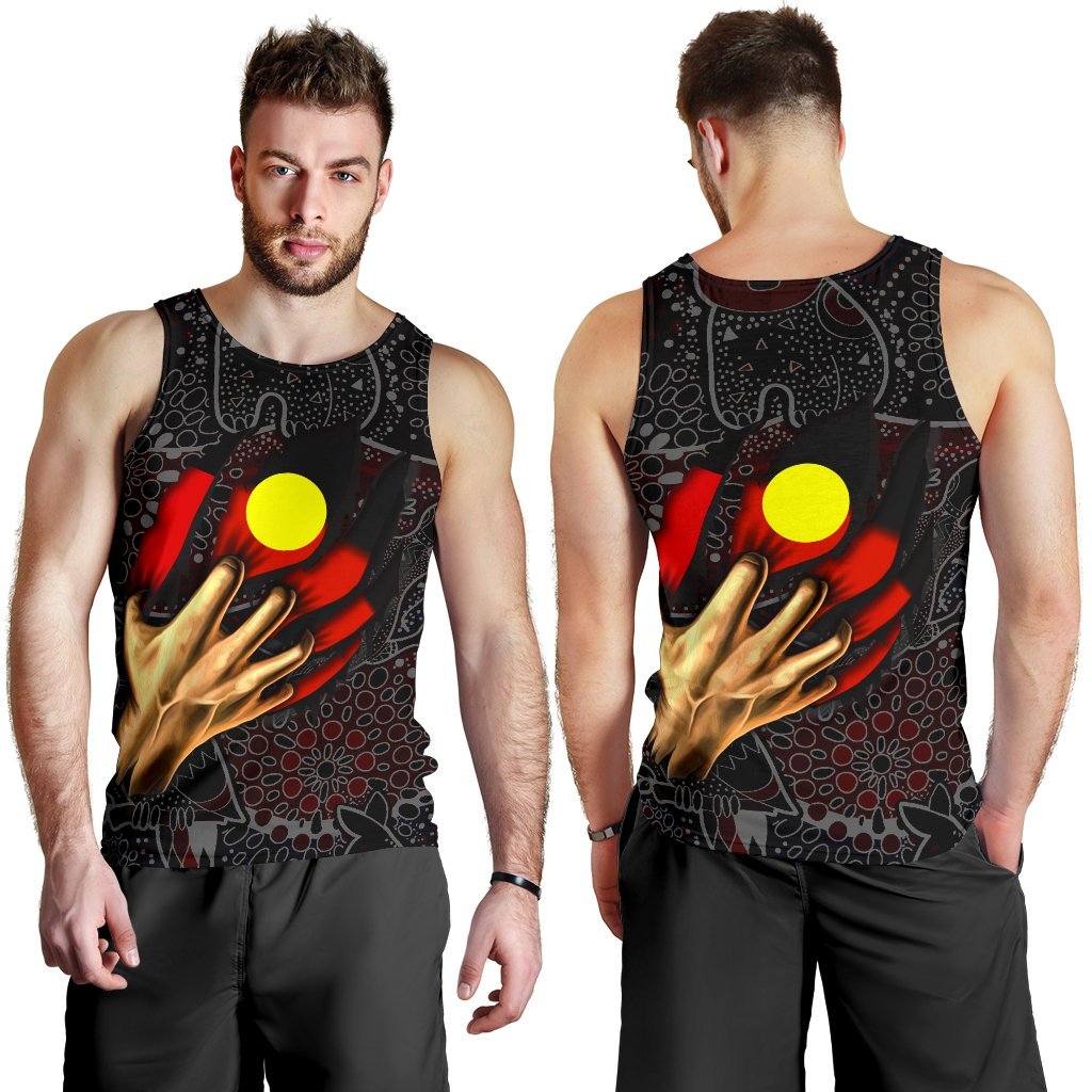 Aboriginal Men's Tank Top - Aboriginal Blood In Me - Vibe Hoodie Shop