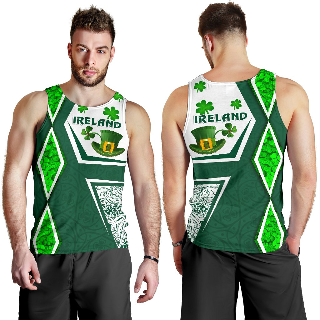 Ireland Men Tank Top Irish Saint Patrick Day Unique Vibes - Vibe Hoodie Shop