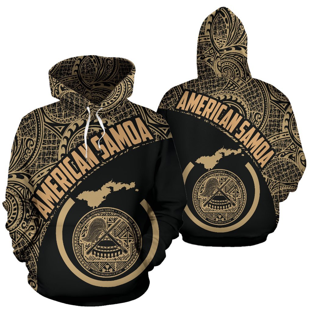 Map American Samoa Hoodie Polynesian - Vibe Hoodie Shop