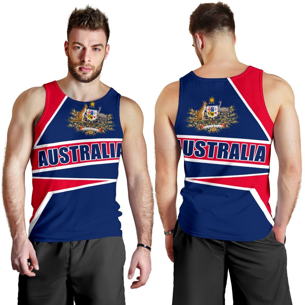 Men's Tank Top - Australian's Pride Ver01 - Vibe Hoodie Shop