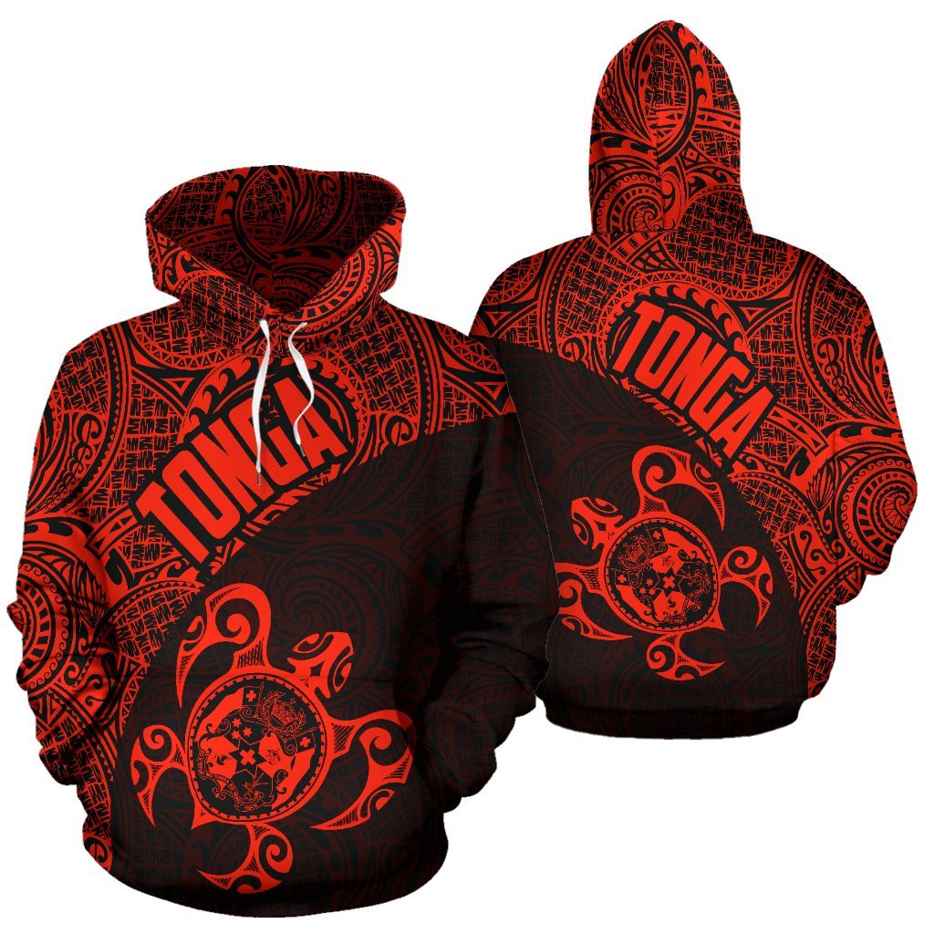 Hoodie Tonga Coat Of Arms Turtle Polynesian Pattern 01 - Vibe Hoodie Shop