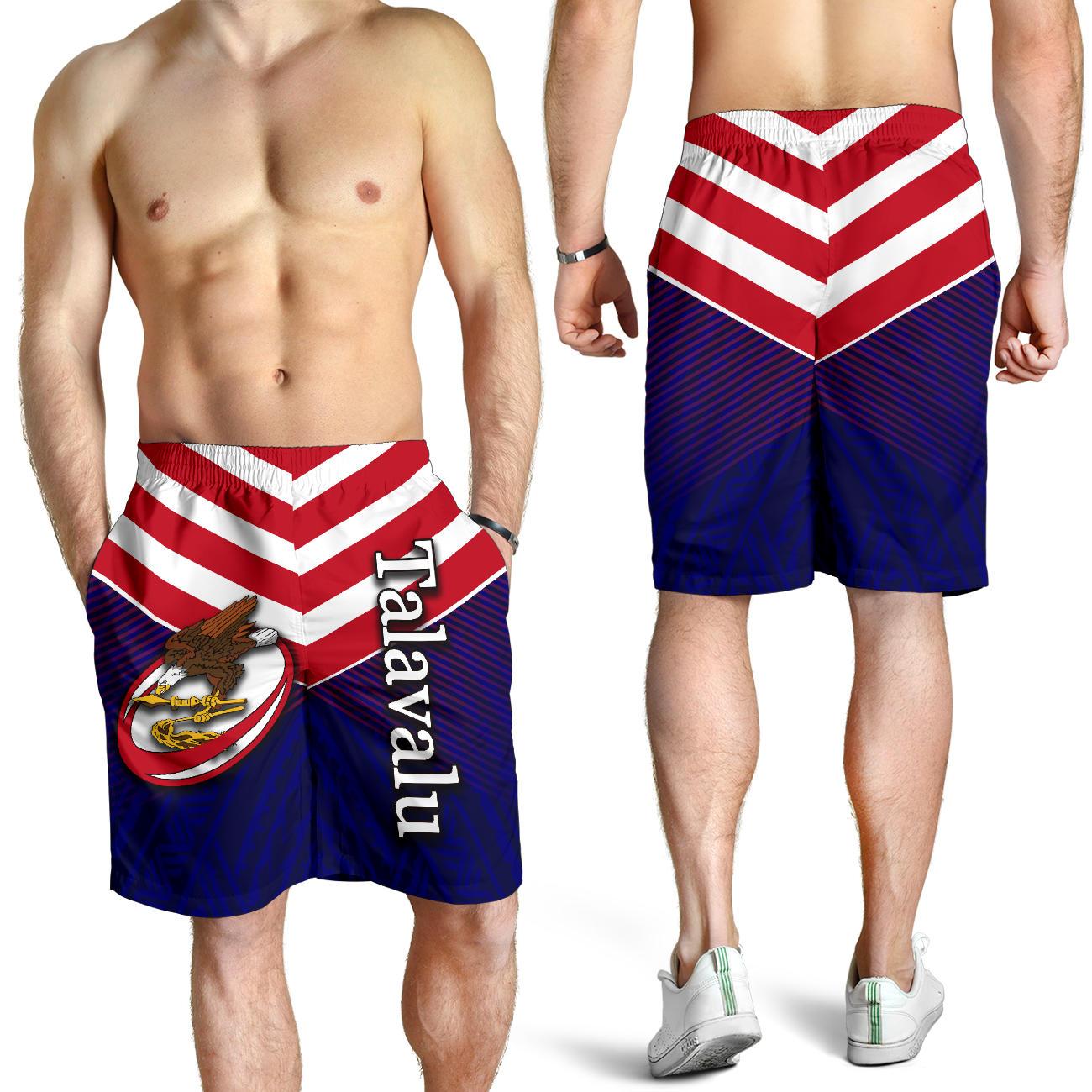 American Samoa Talavalu Rugby All Over Print Men's Shorts - Vibe Hoodie Shop