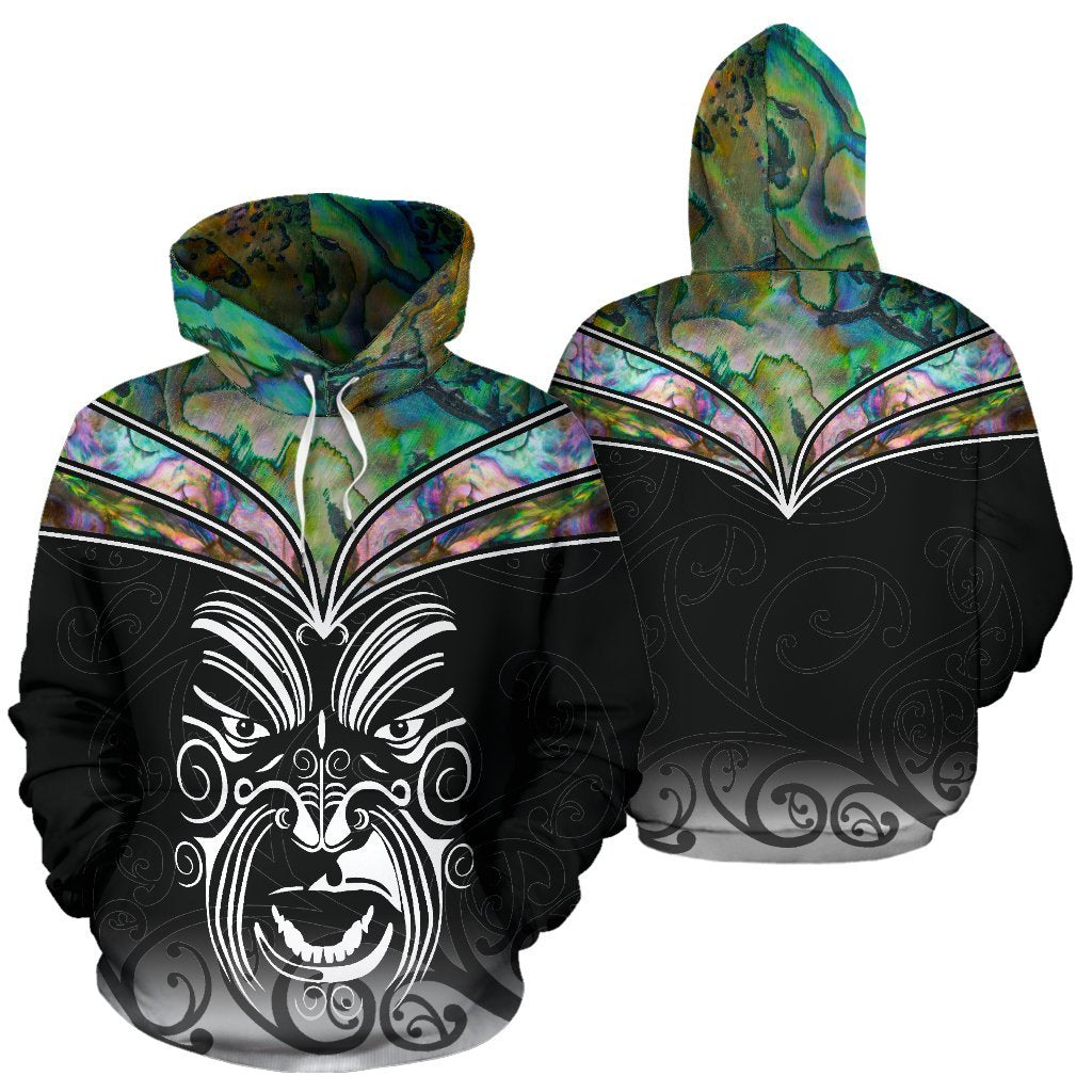 New Zealand Hoodie, Maori Paua Shell Pullover Hoodie - Vibe Hoodie Shop