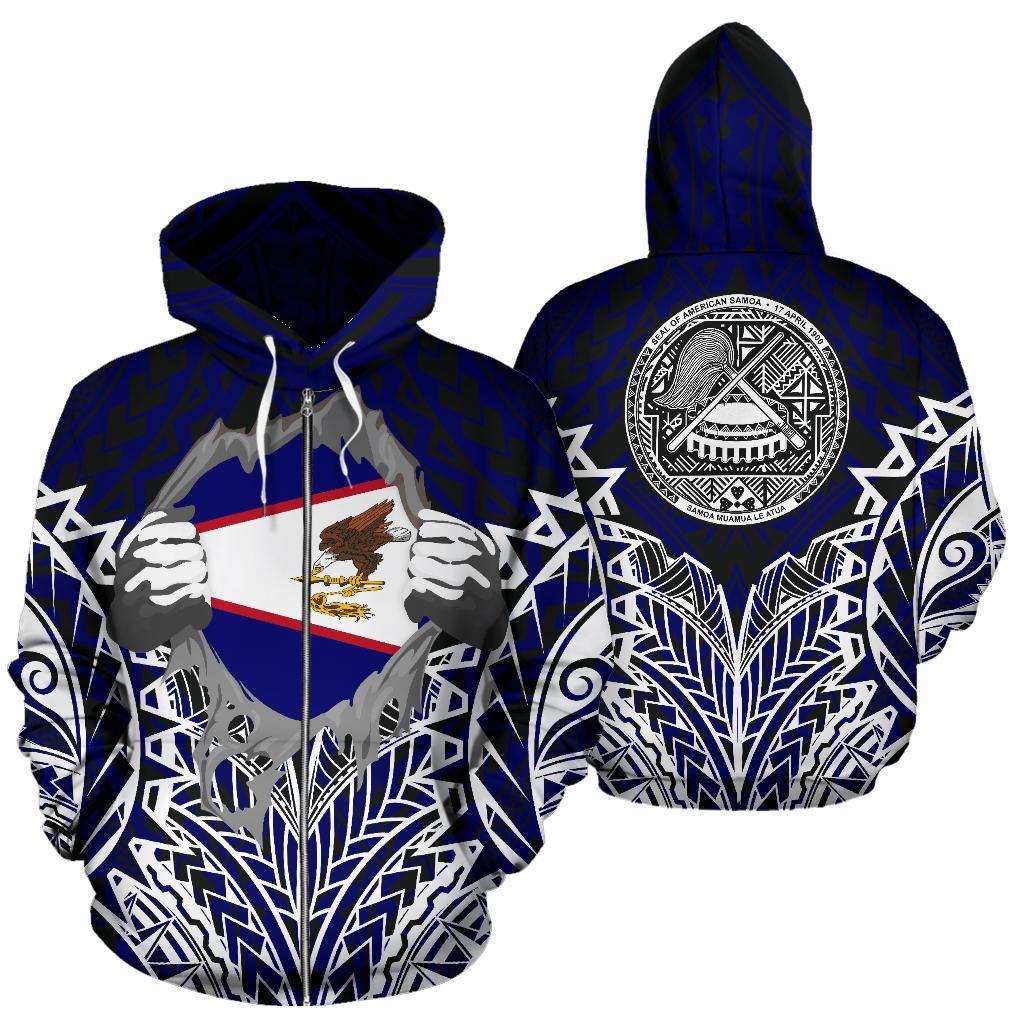 American Samoa Hoodie I Am A Superhero (Zip) - Vibe Hoodie Shop