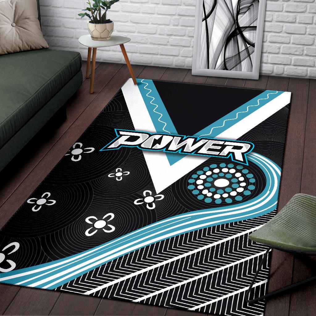 We Are Port Adelaide Area Rug Power - Vibe Hoodie Shop