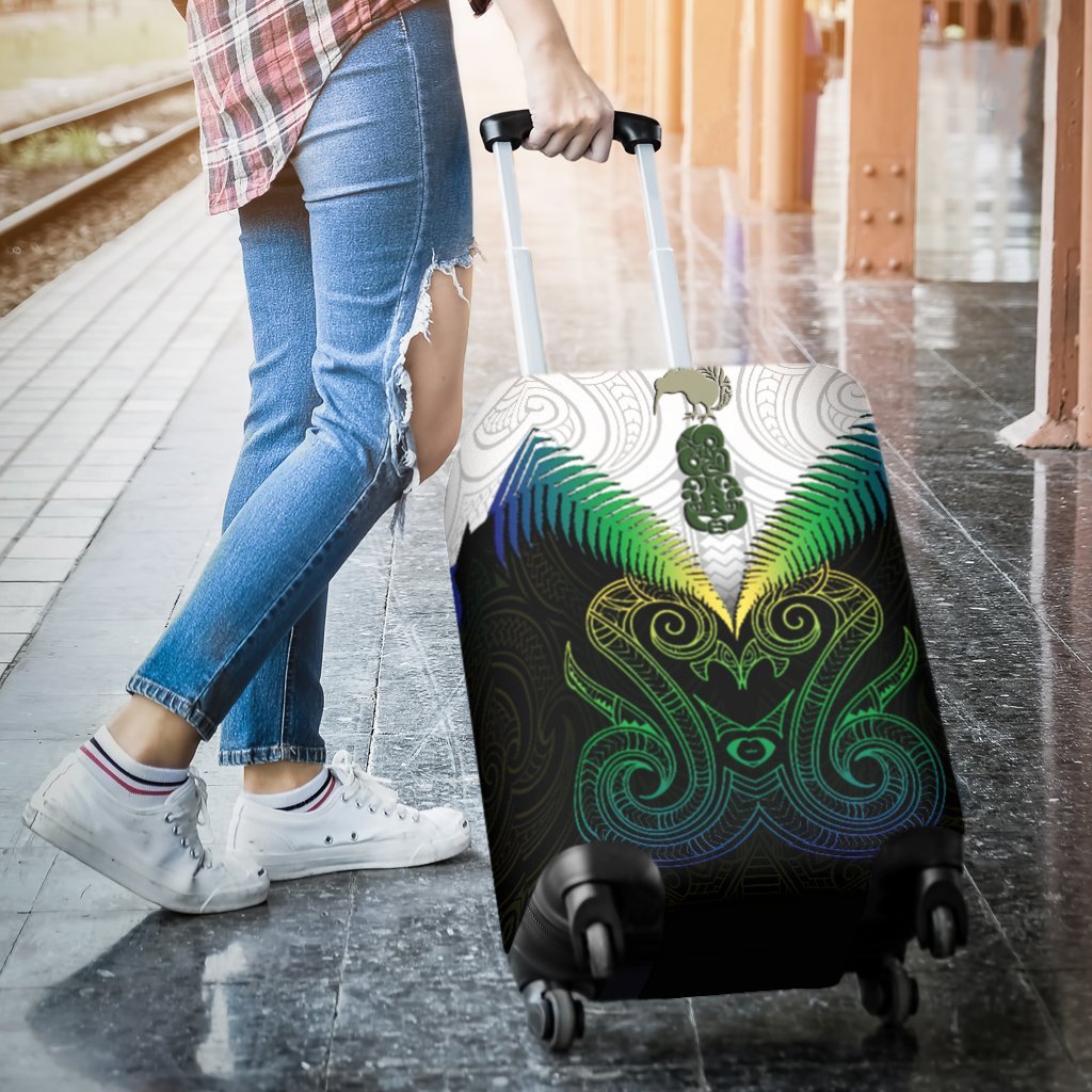 Maori Manaia New Zealand Luggage Covers Rasta - Vibe Hoodie Shop