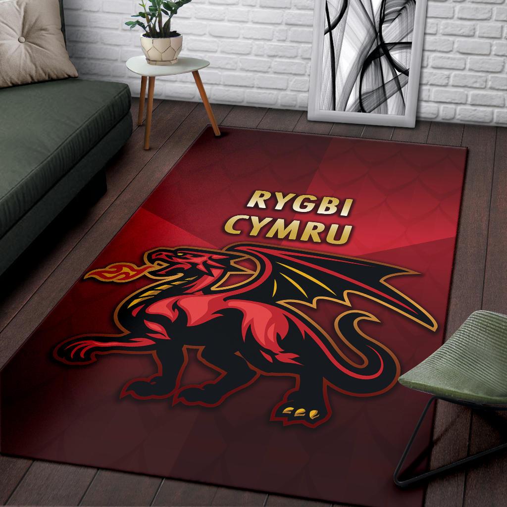 Wales Rugby Area Rug Simple Style - Vibe Hoodie Shop