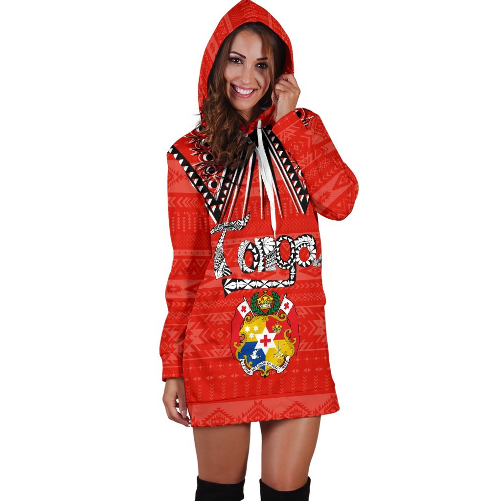 Coat Of Arms Tonga Hoodie Dress - Vibe Hoodie Shop