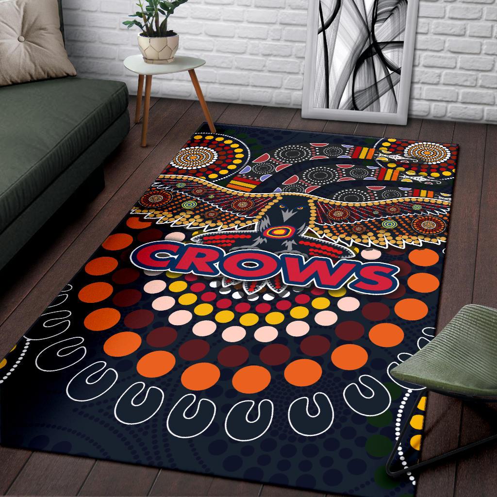 Adelaide Area Rug Indigenous Crows - Vibe Hoodie Shop