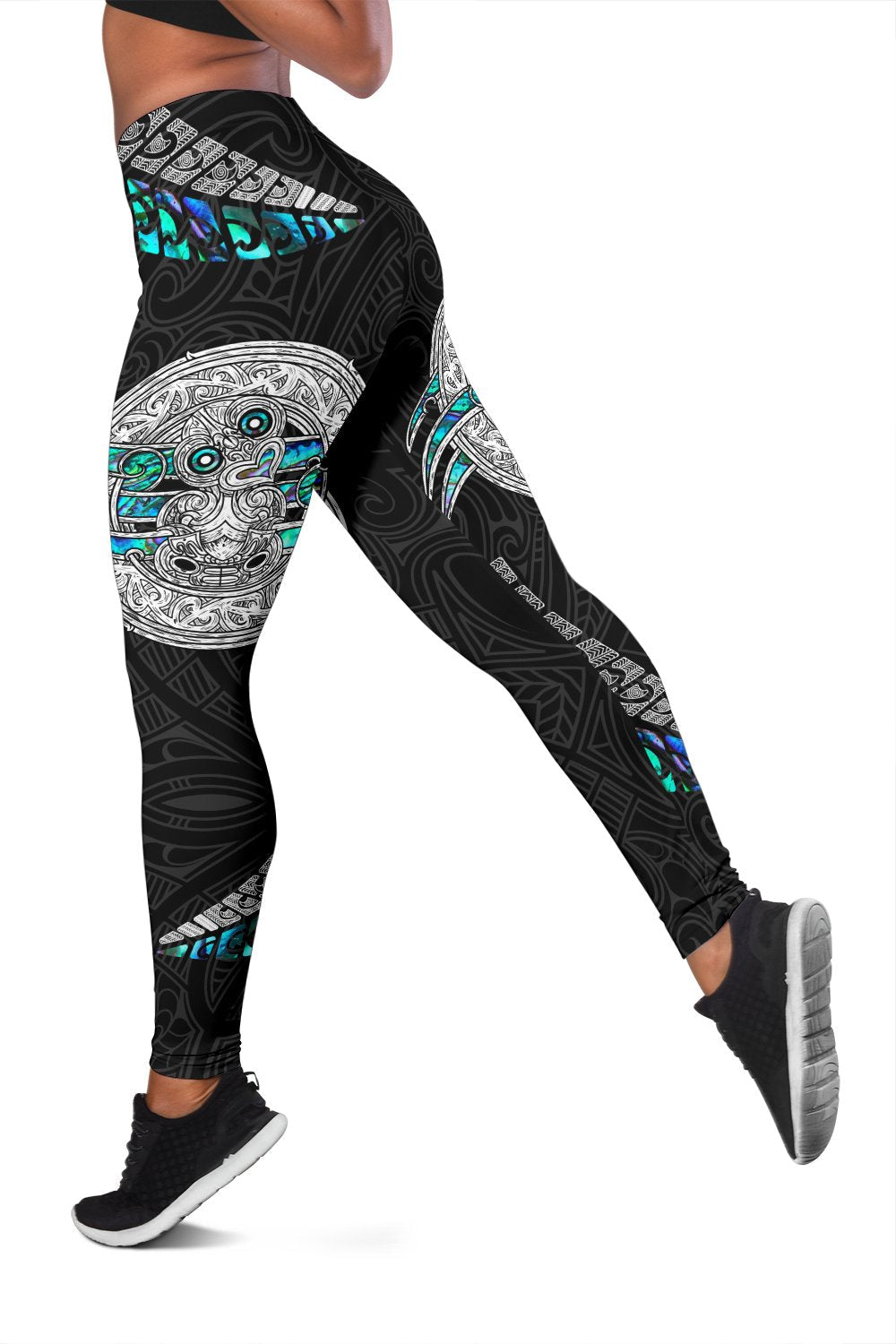 Maori New Zealand Women's Leggings Hei Tiki Sport Style - Vibe Hoodie Shop