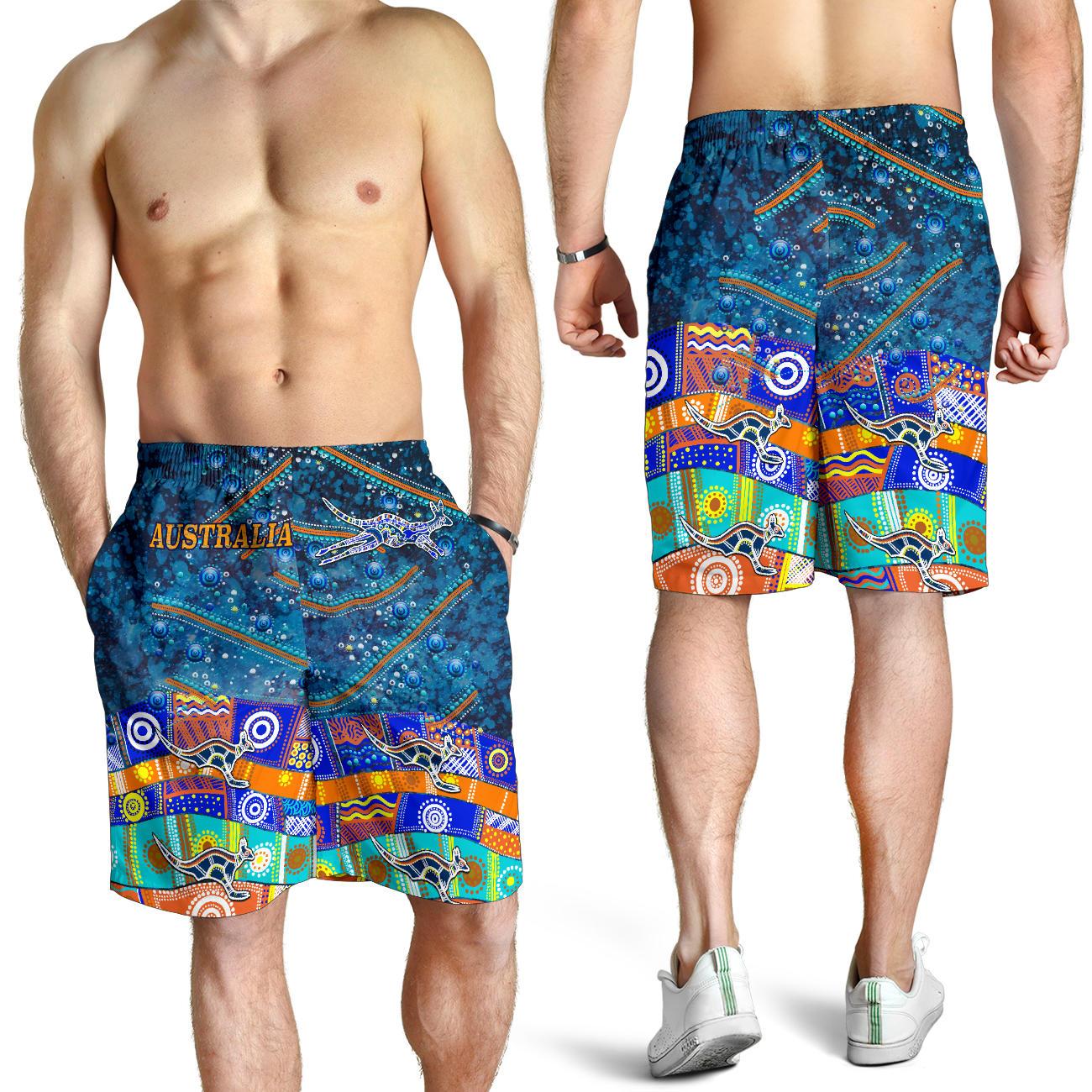 Men Shorts - Kangaroo Dreaming - Vibe Hoodie Shop