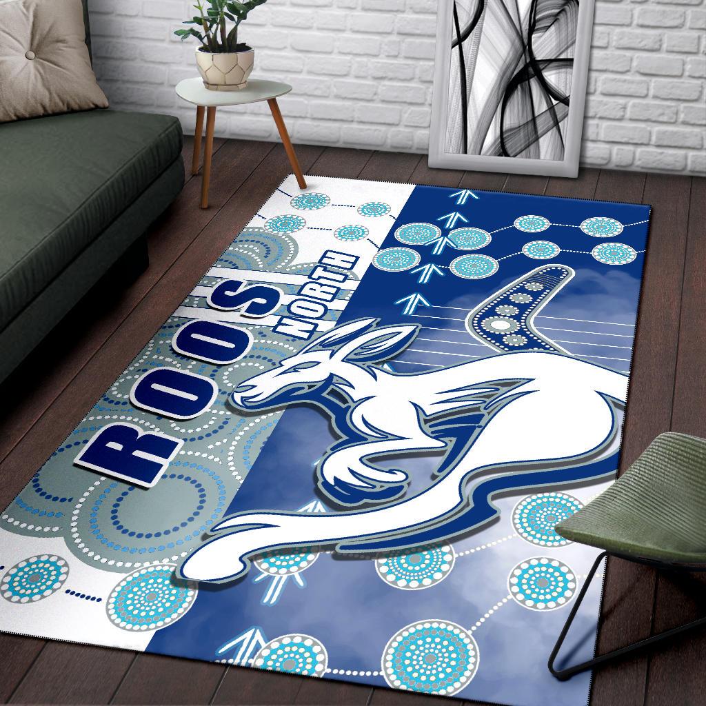 Melbourne Kangaroos Area Rug Indigenous North - Roos - Vibe Hoodie Shop