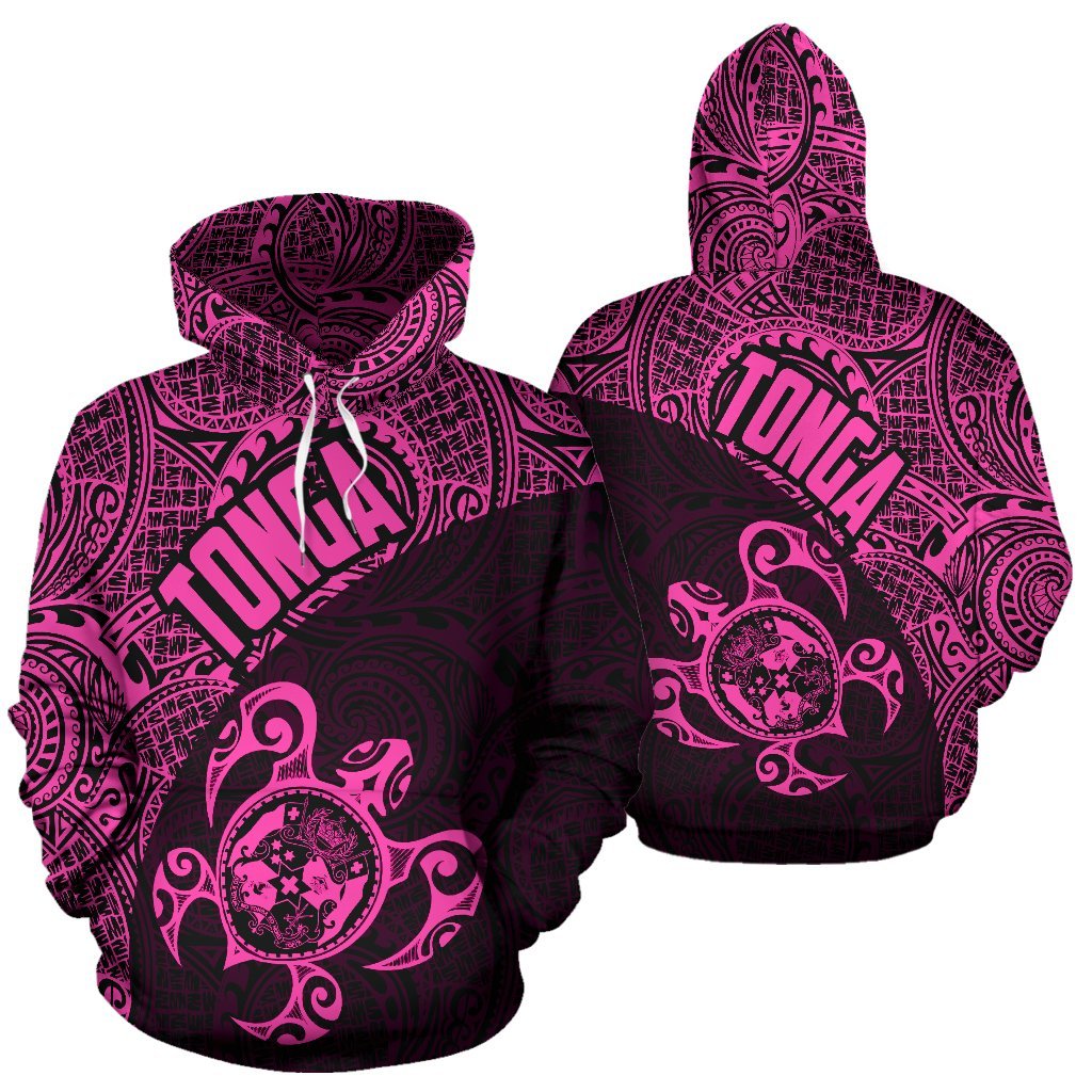 Hoodie Tonga Coat Of Arms Turtle Polynesian Pattern 02 - Vibe Hoodie Shop