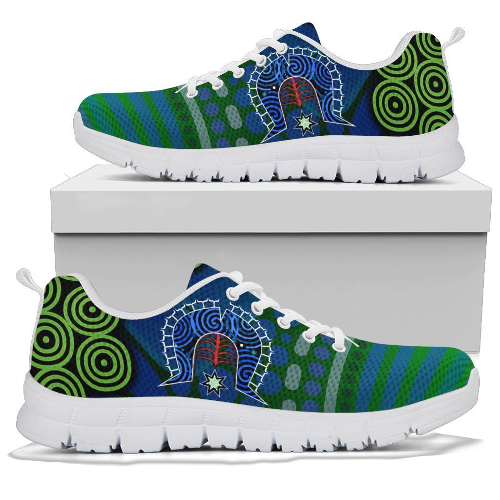 Torres Strait Sneakers - Dhari And Dot Patterns - Vibe Hoodie Shop