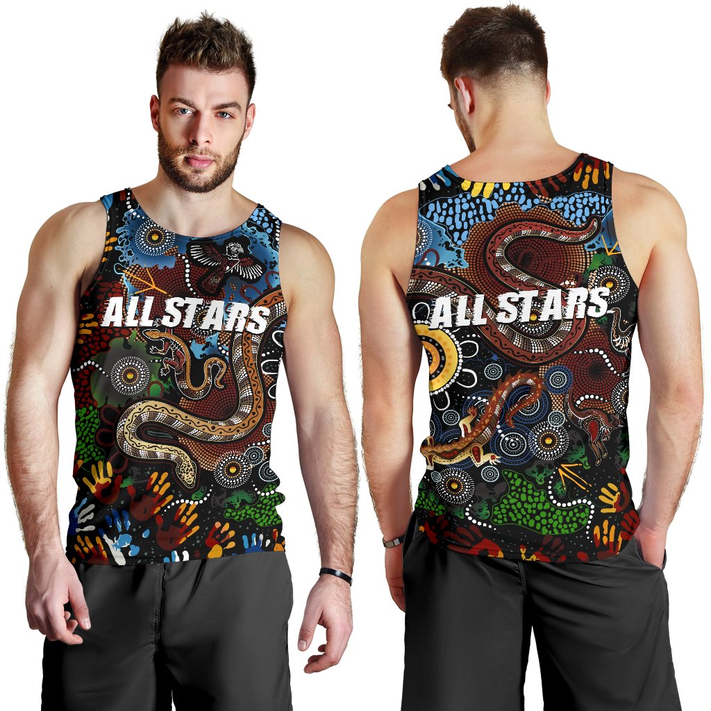 Australia Indigenous Men's Tank Top All Stars - Vibe Hoodie Shop