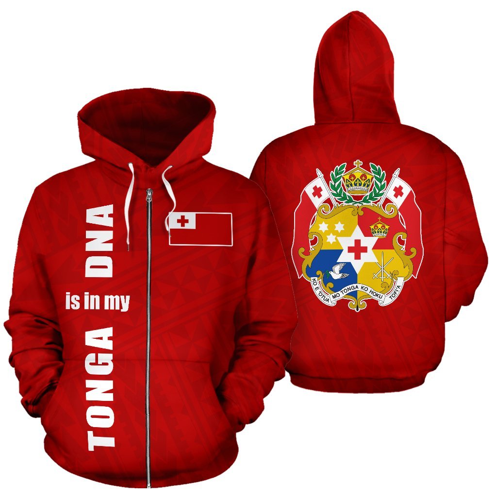 Tonga Is In My Dna Zip Up Hoodie - Vibe Hoodie Shop