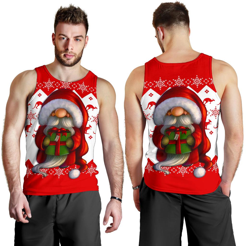 Australia Christmas Men Tank Top - Christmas Gnome Mens Tank - Vibe Hoodie Shop