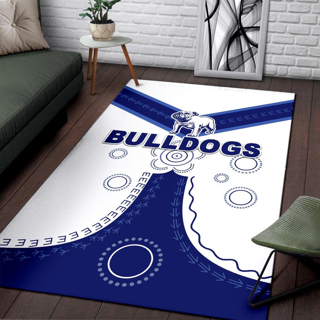 Canterbury - Bankstown Bulldogs Area Rug Simple Indigenous - Vibe Hoodie Shop