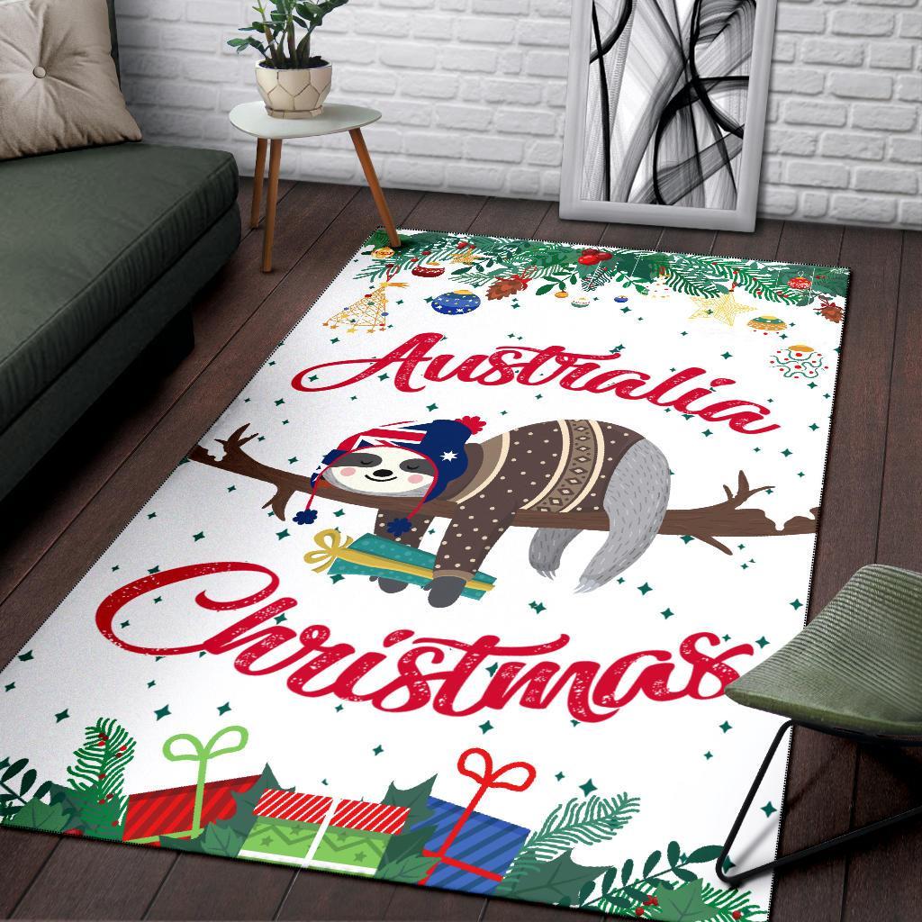 Australia Christmas Area Rug White - Merry Christmas - Vibe Hoodie Shop