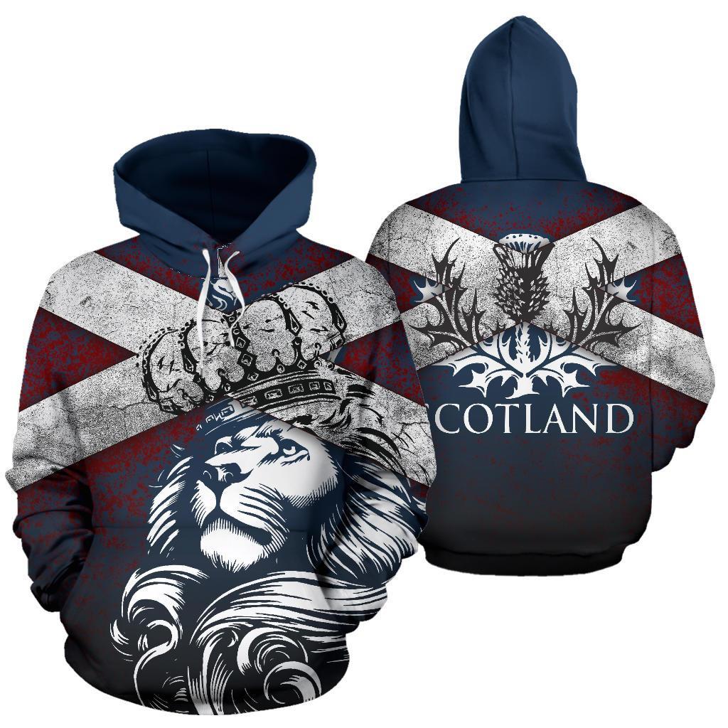 Lion Scotland All Over Hoodie - Lord Style - Vibe Hoodie Shop