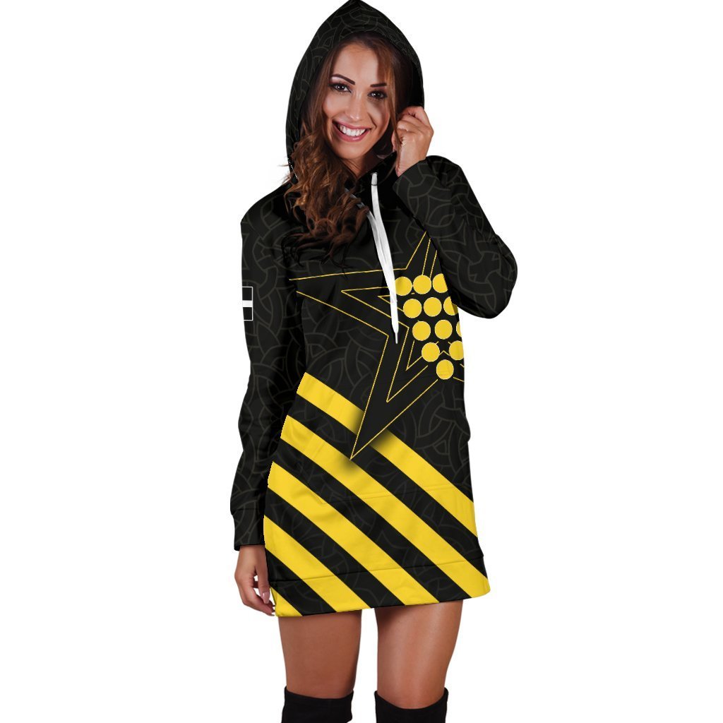 Cornwall Celtic   Hoodie Dress - Cornwall Star - Vibe Hoodie Shop