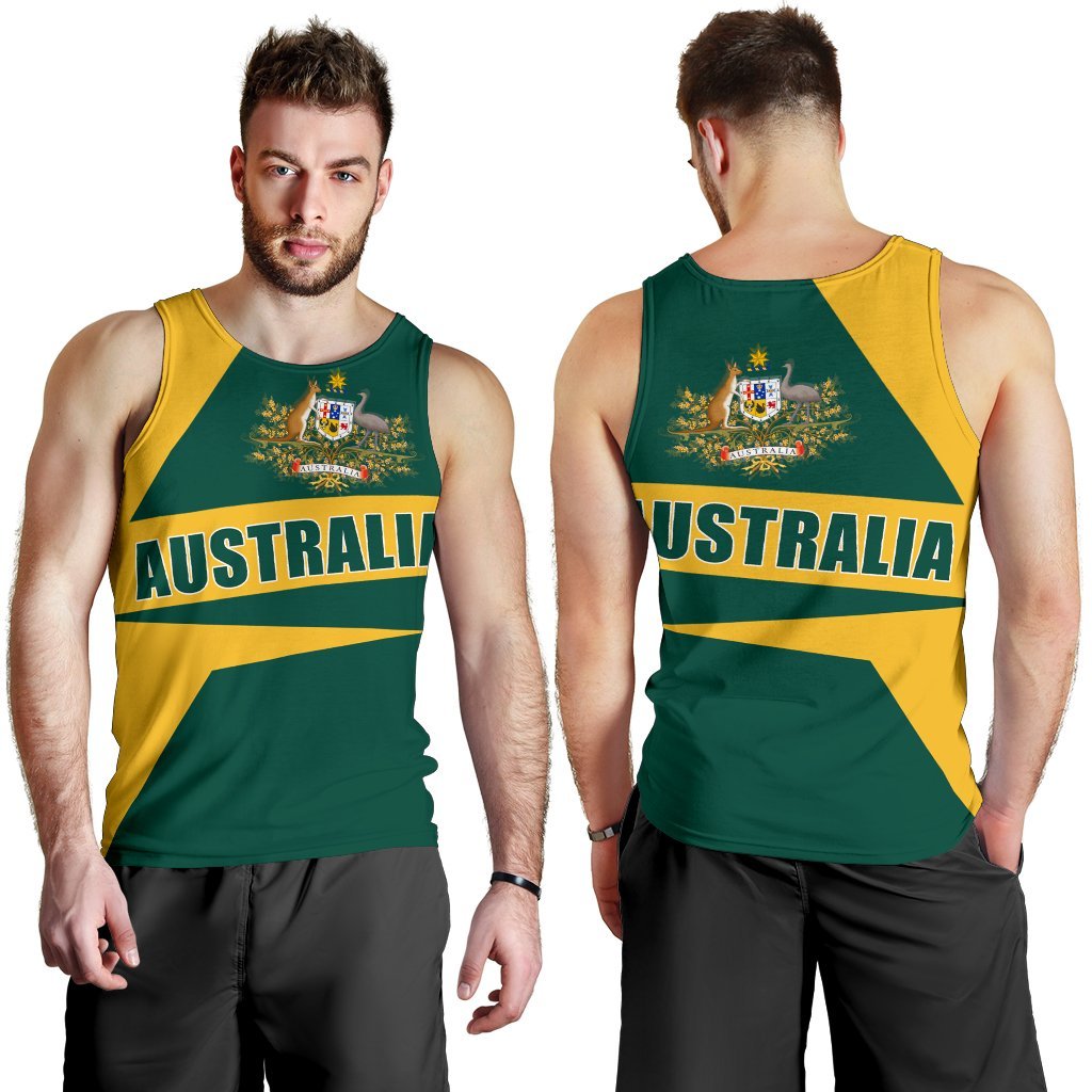 Men's Tank Top - Australian's Pride Ver02 - Vibe Hoodie Shop