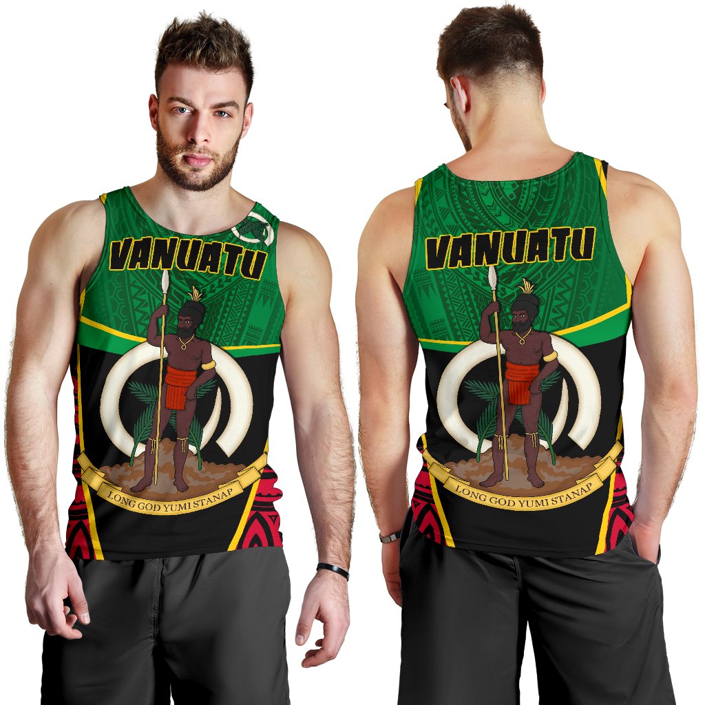 Vanuatu Rugby Men Tank Top Unique Vibes - Vibe Hoodie Shop