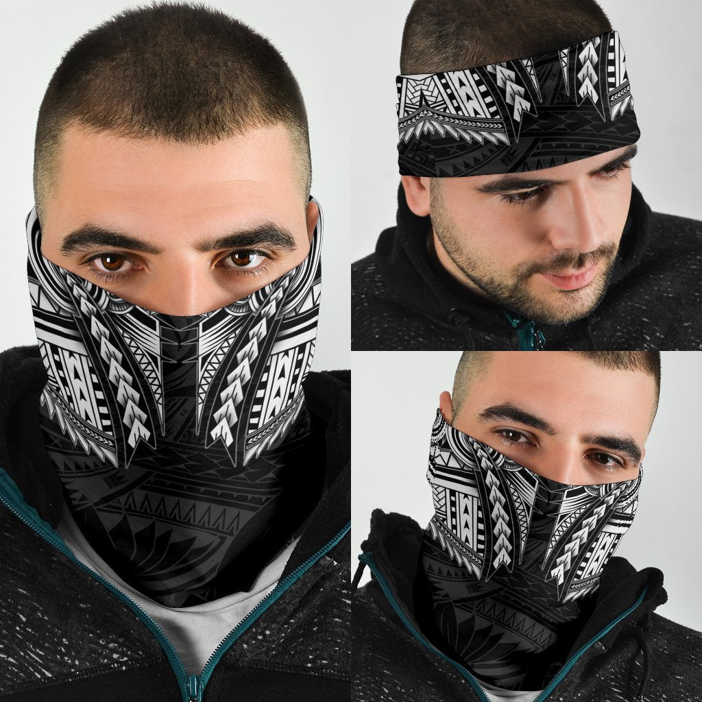 New Zealand Dragon Maori Tattoo Bandana - White - Vibe Hoodie Shop